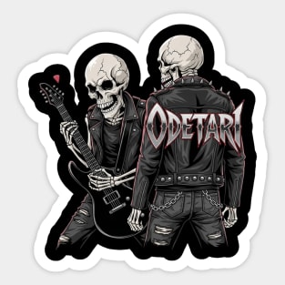 Odetari Skeleton Rockers Sticker